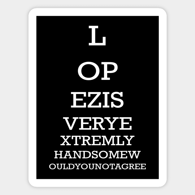 Shmigadoon Eye Chart Magnet by ybtee